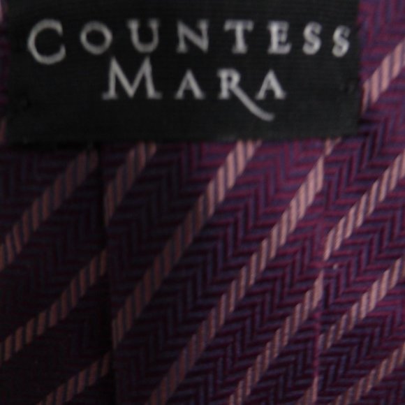 Countess Mara, handmade pure silk tie, Made In Italy - Picture 2 of 4
